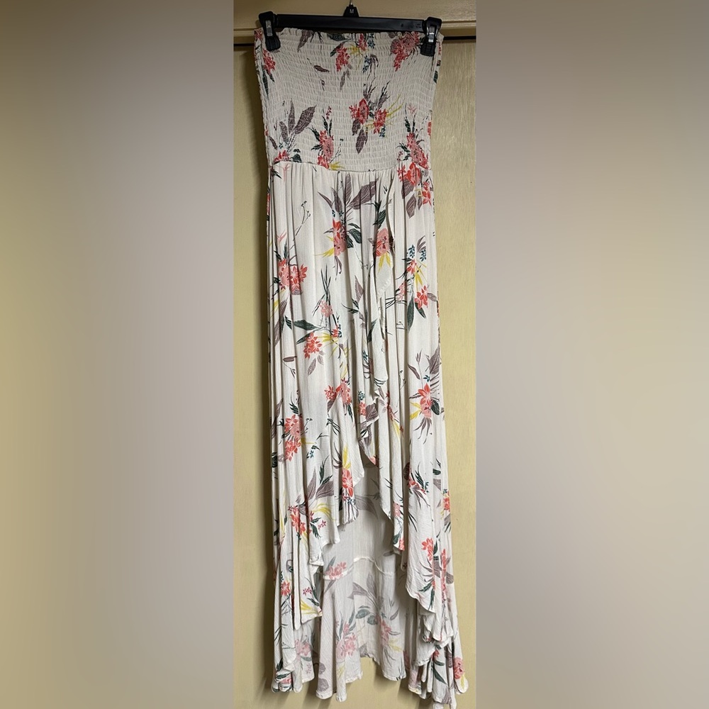 Skylar + Jade floral strapless maxi dress